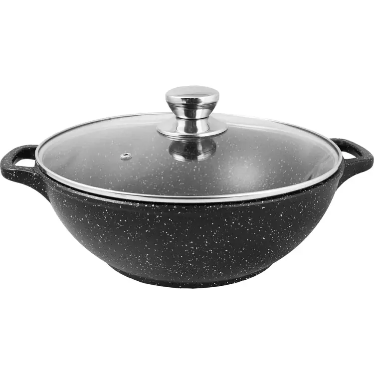 Литой казан Традиция готовить с любовью Гранит ТГ0283