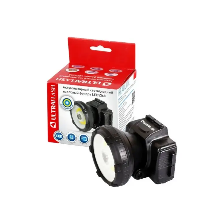 Налобный аккумуляторный фонарь Ultraflash LED5368 14452