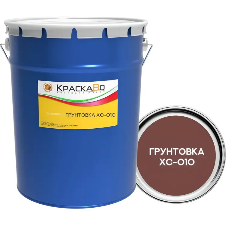 Грунтовка Москвичка ХС-010 КРАСНО-КОРИЧНЕВАЯ 20кг. 4620105772594