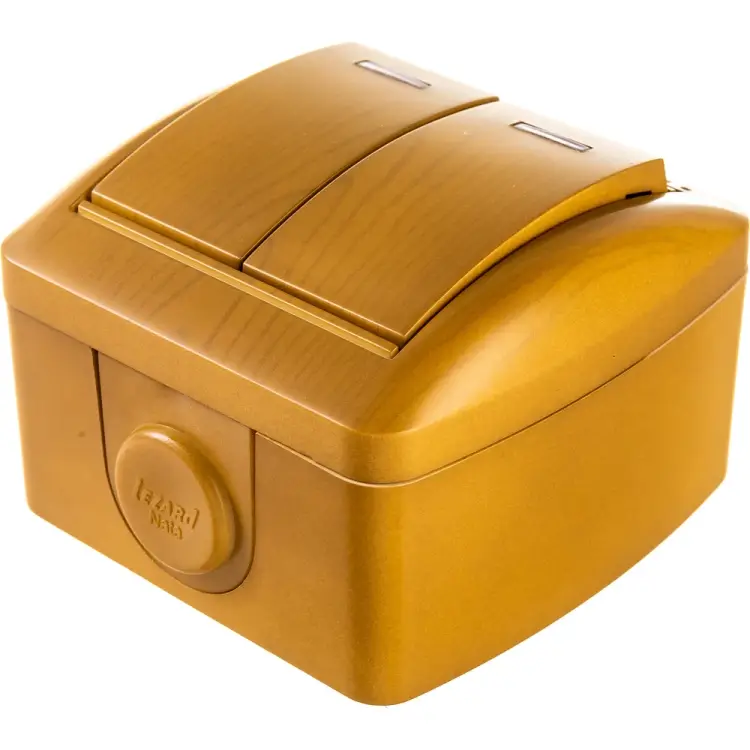 Двойной выключатель Lezard NATA 710-0700-112