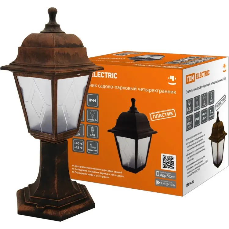Садово-парковый светильник TDM ELECTRIC НТУ 04-60-001 SQ0330-0785