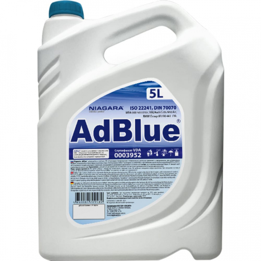 Жидкость AdBlue для систем SCR а/м Евро 4/5/6 NIAGARA 4008000011