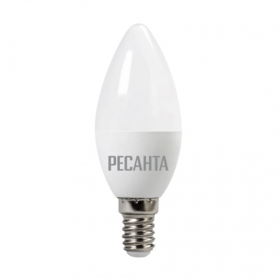 Светодиодная лампа Ресанта LL-R-C37-6W-230-4K-E14