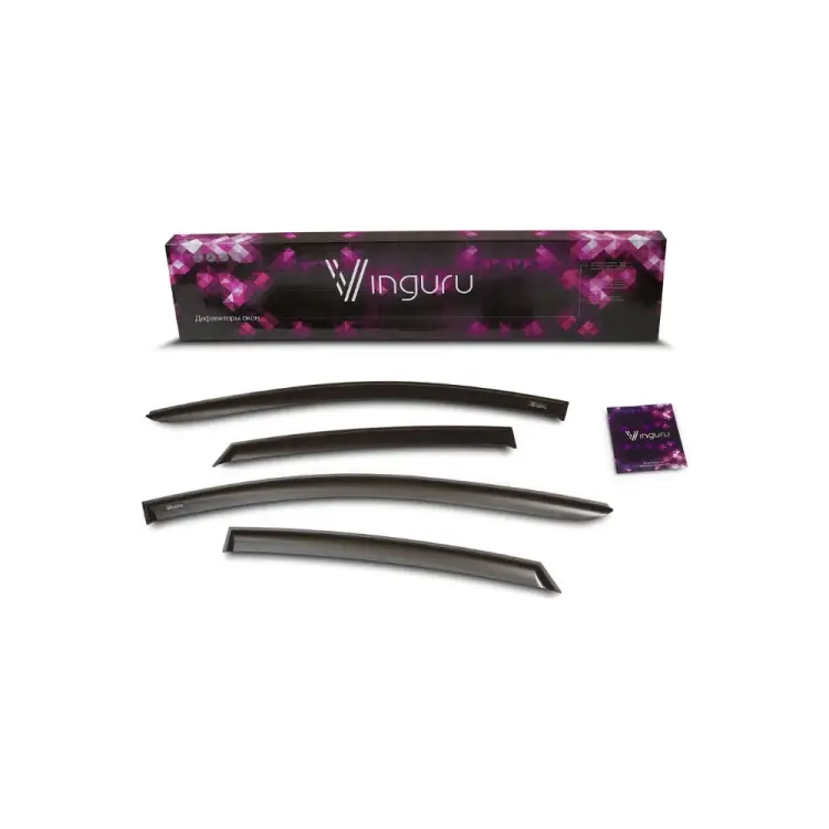 Накладные дефлекторы Kia Rio X-line, 2017-2020, vinguru AFV90517