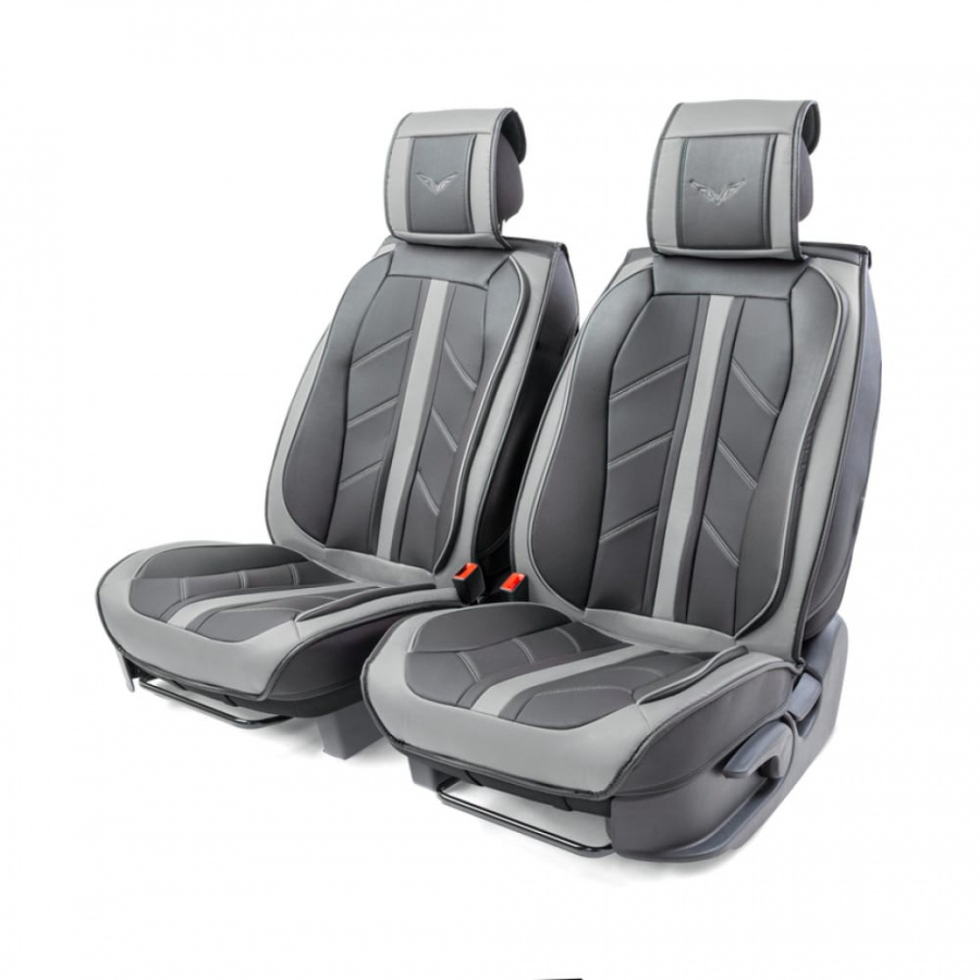 Каркасные накидки на передние сиденья CarPerformance CUS-3012 BK/GY