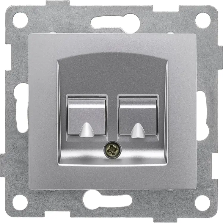 Двойной механизм компьютерной розетки GUSI Electric Bravo С10К2-004