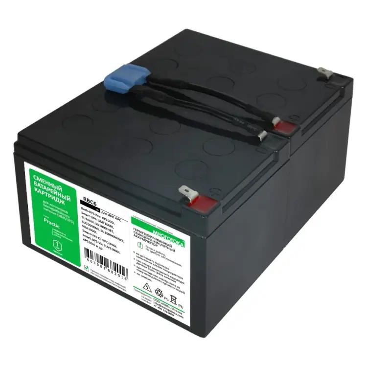 Сменный батарейный картридж для ИБП МНОГОТОКА APC RBC6 Practic