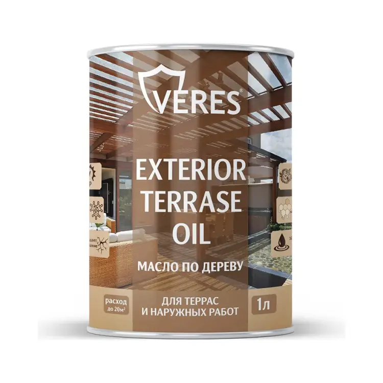 Масло для дерева VERES exterior terrase oil 255538 Масло для дерева VERES exterior terrase oil 255538