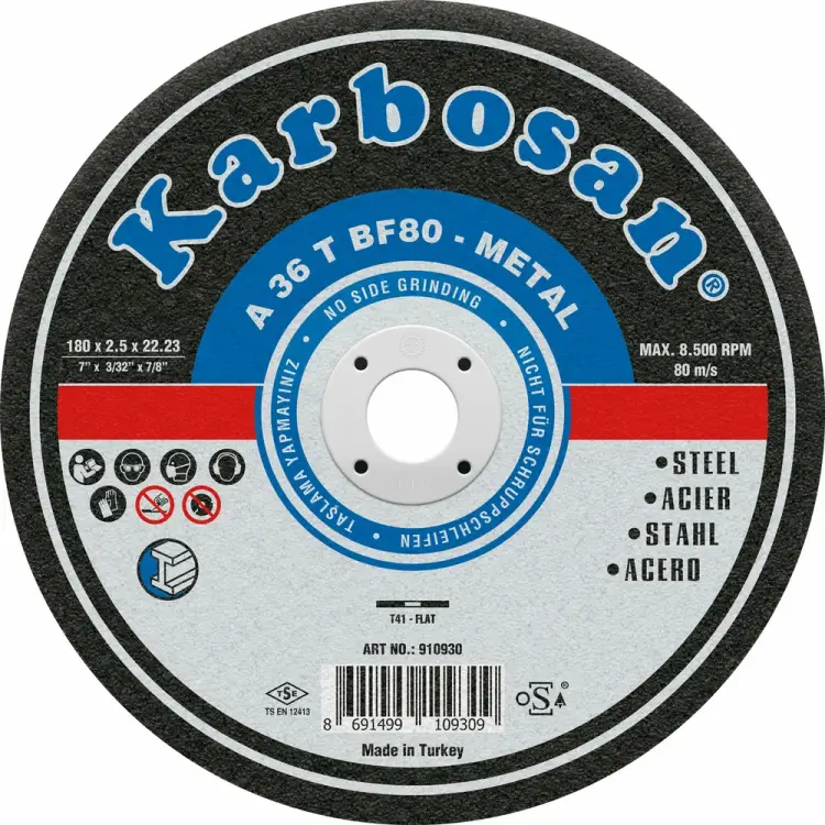 Отрезной диск по металлу Karbosan KAR-910930 Отрезной диск по металлу Karbosan KAR-910930