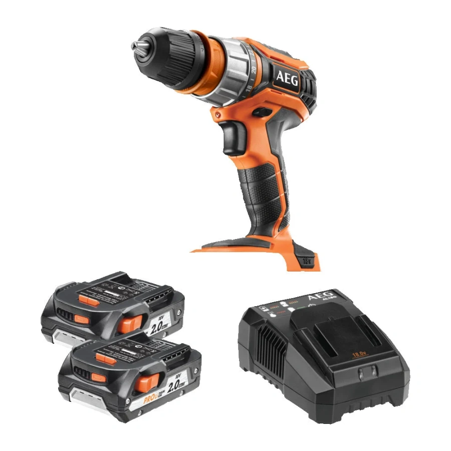 Аккумуляторная дрель-шуруповерт AEG Compact BS18C2X LI-202C 4935459423