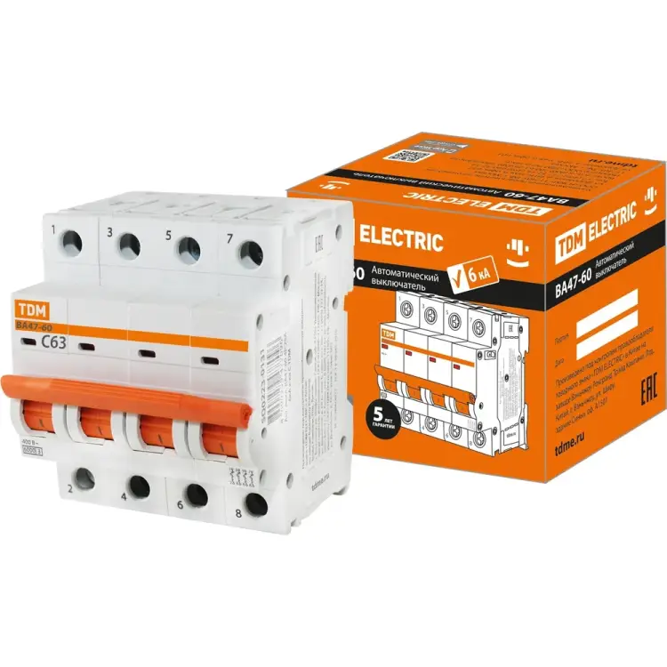 Автоматический выключатель TDM ELECTRIC ВА47-60 SQ0223-0131