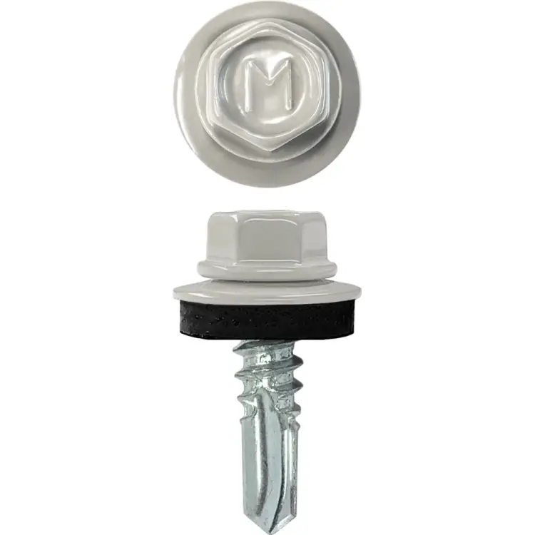 Саморез по металлу Daxmer 5,5х19 RAL7004 (250 шт.) 304279