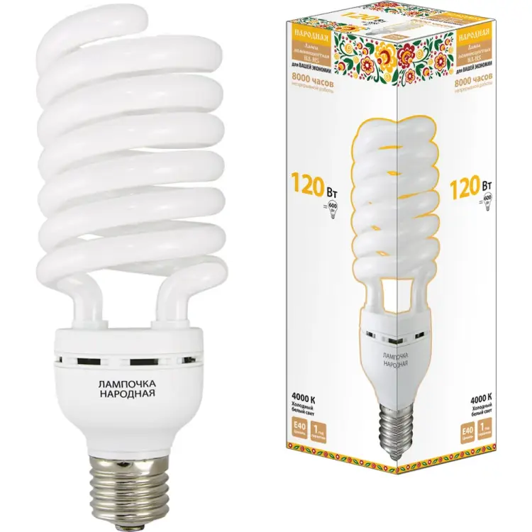 Люминесцентная лампа TDM ELECTRIC НЛ-HS-120 Вт-4000 К–Е40 SQ0347-0049