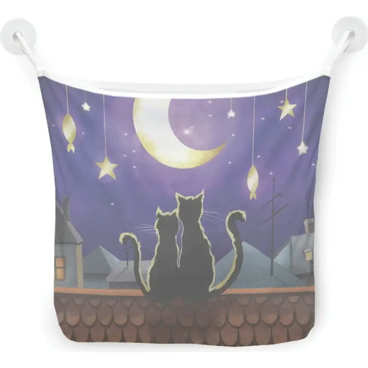 Настенная сетка-органайзер для ванной для игрушек JOYARTY Кошачья романтика tgb_378647