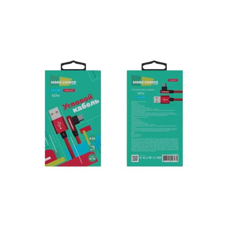 Дата кабель для micro USB More Choice K27m Red Дата кабель для micro USB More Choice K27m Red