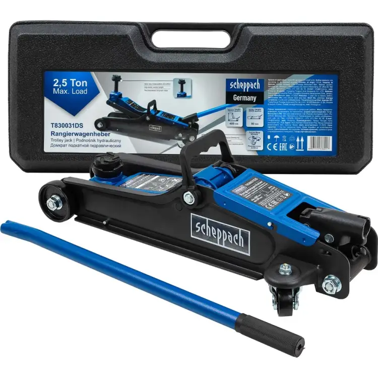 Подкатной гидравлический домкрат Scheppach Sch-T830031DS(58997)