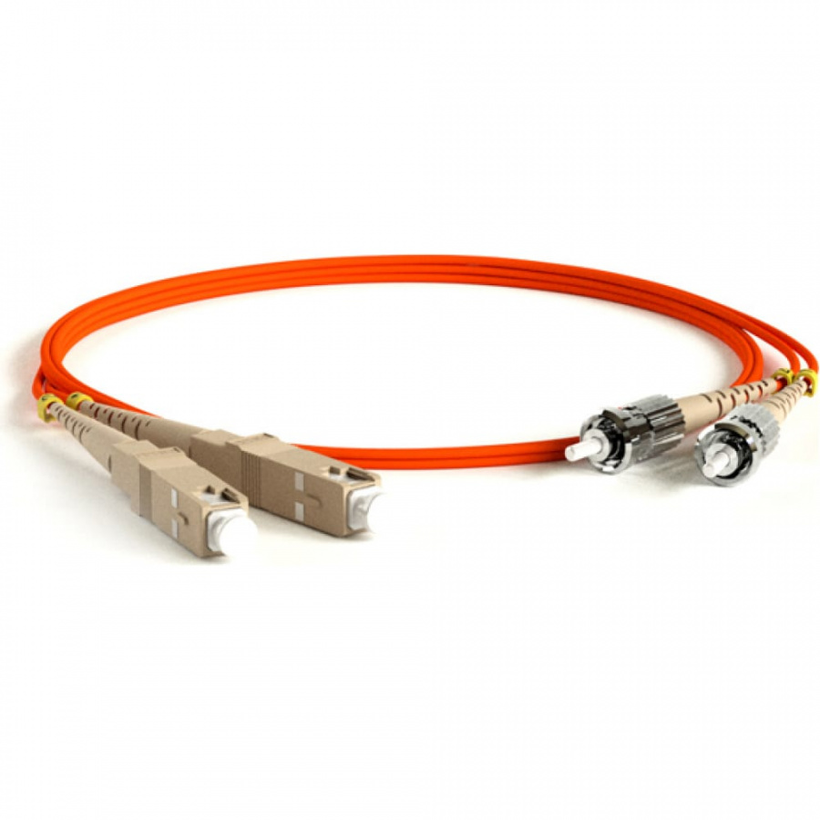 Волоконно-оптический шнур Hyperline FC-D2-50-SC/PR-ST/PR-H-2M-LSZH-OR