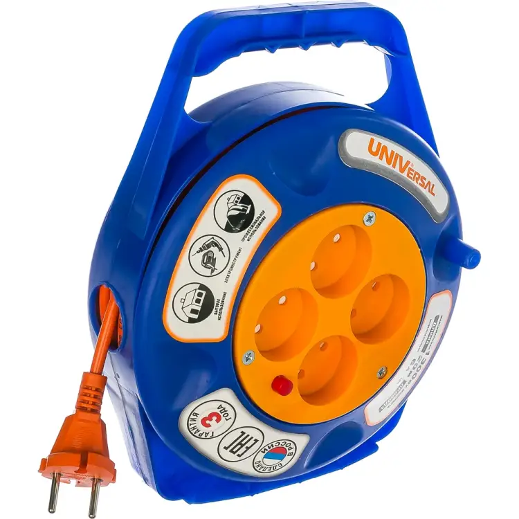 Силовой удлинитель на катушке UNIVersal У6-015 9633902