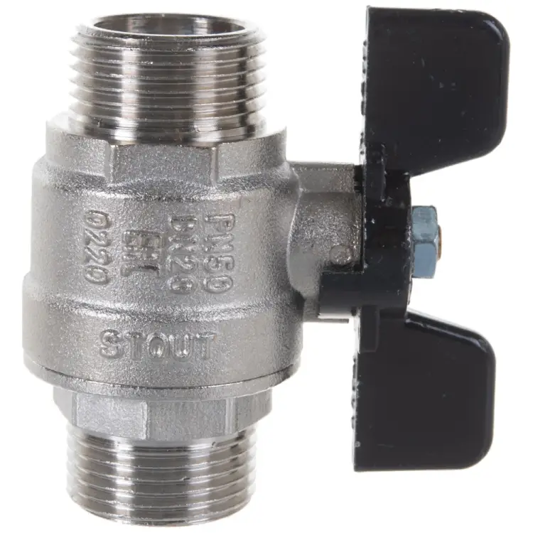 Полнопроходной шаровой кран STOUT RG008Q0M4AR5NO