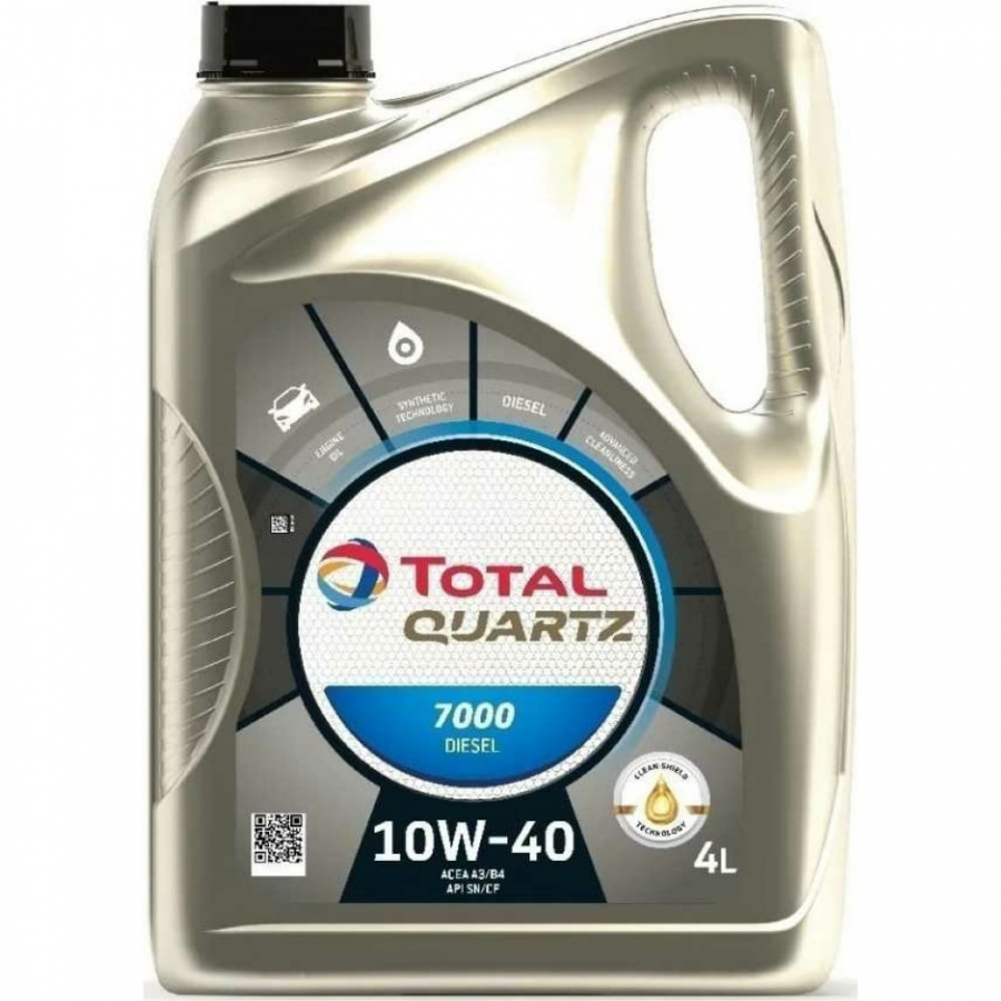 Моторное масло для дизелей TOTAL QUARTZ D 7000 10W40