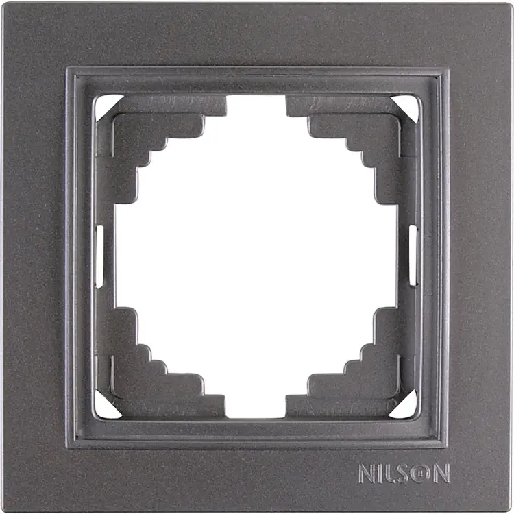 Одноместная рамка Nilson THOR Metallic 27160091