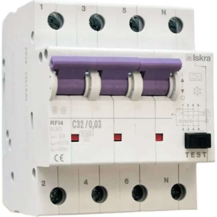 Дифференциальный автомат iskra RFI4-C-32/0.03 3838733069417