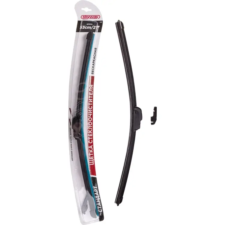 Бескаркасная щетка стеклоочистителя SKYWAY S02701038