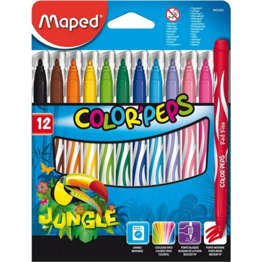 Фломастеры Maped Color'Peps Jungle