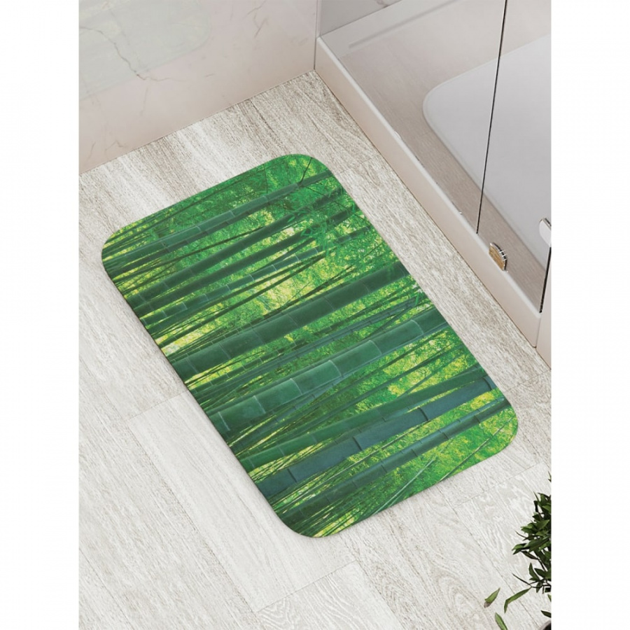 Противоскользящий коврик для ванной, сауны, бассейна JOYARTY Лесной бамбук