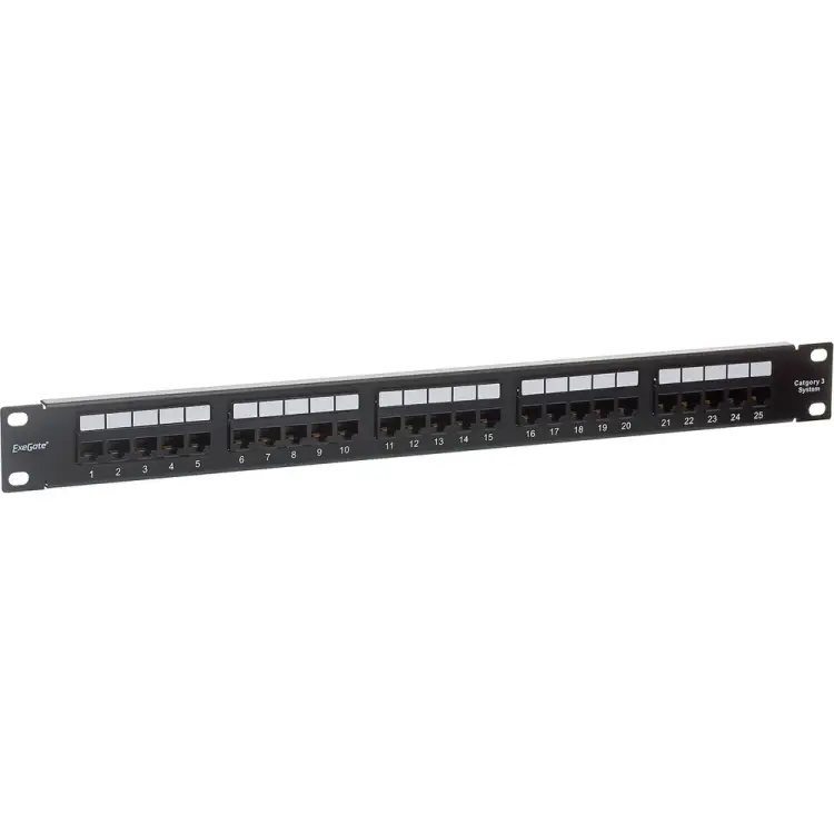 Телефонная патч-панель ExeGate EPP-19-25-6P4C-C2 281084 Телефонная патч-панель ExeGate EPP-19-25-6P4C-C2 281084