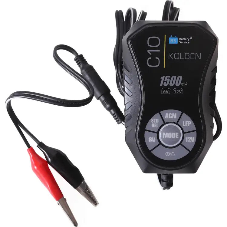 Зарядное устройство KOLBEN 6/12В, 1,5А C10 KB-C10 Зарядное устройство KOLBEN 6/12В, 1,5А C10 KB-C10