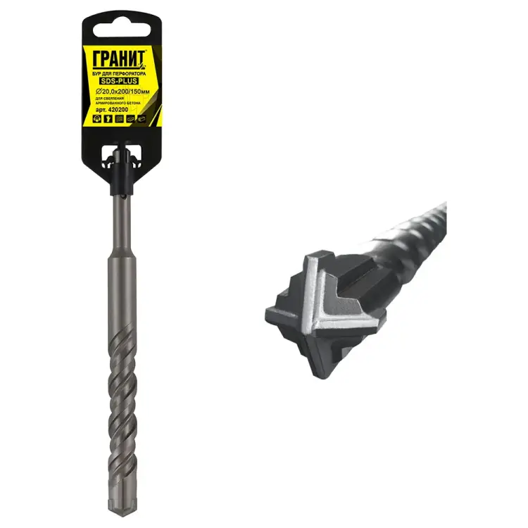 Бур sds-plus Гранит Quadro-X 420200