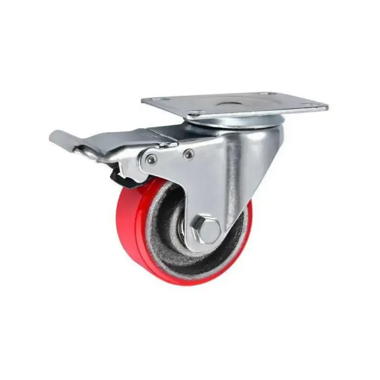 Большегрузное полиуретановое поворотное колесо MFK-TORG Medium 1044075 M