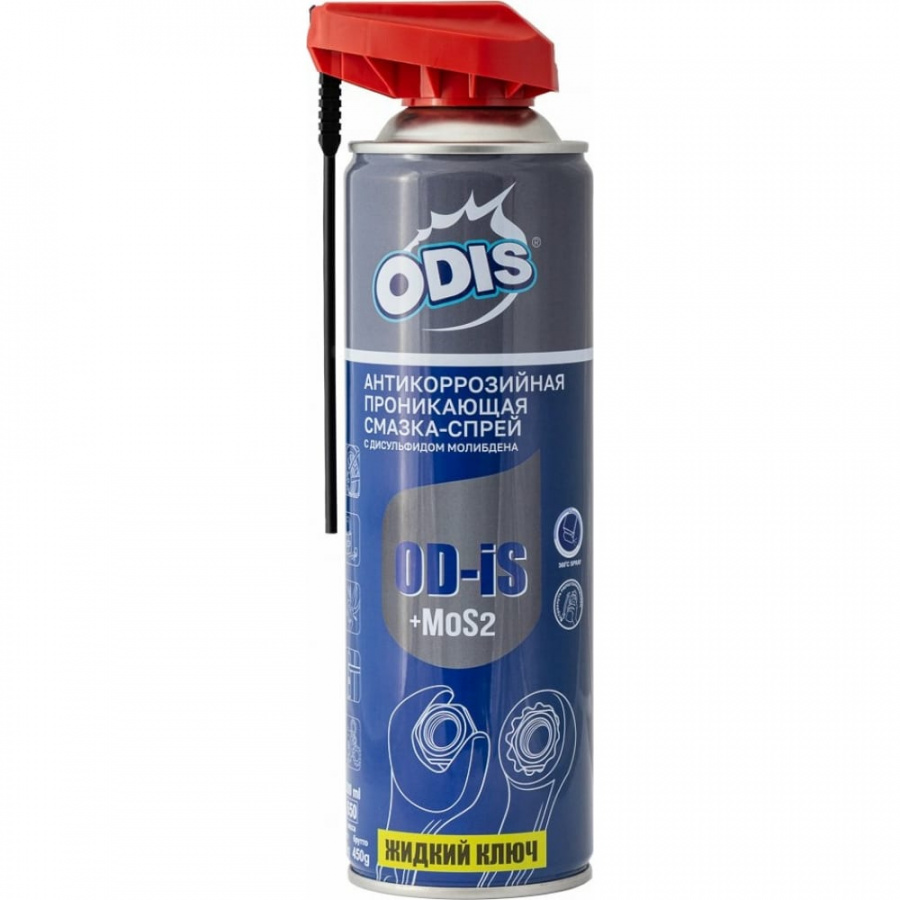 Антикоррозийная смазка-спрей ODIS De-Rust and Lubricating OD-IS+MoS2