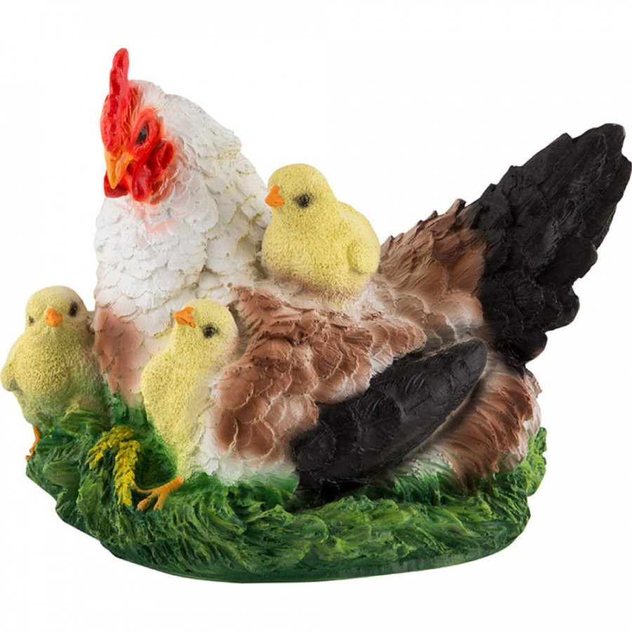 Садовая фигурка PARK Курица-наседка с цыплятами