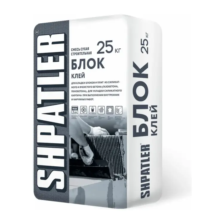 Клей для укладки блоков ШПАТЛЕР Блок Ш00026