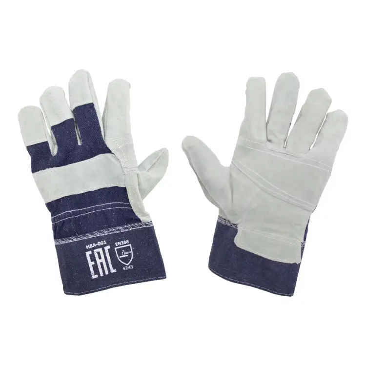 Спилковые комбинированные перчатки Оберон Ангара HBA-001