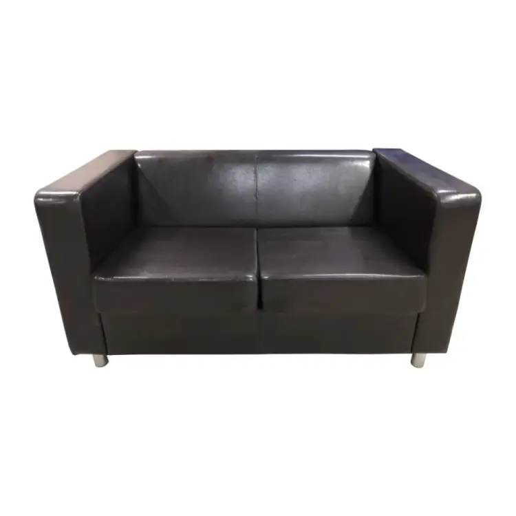 Двухместный диван Мягкий Офис шоколадный АПЛЮ202ШК