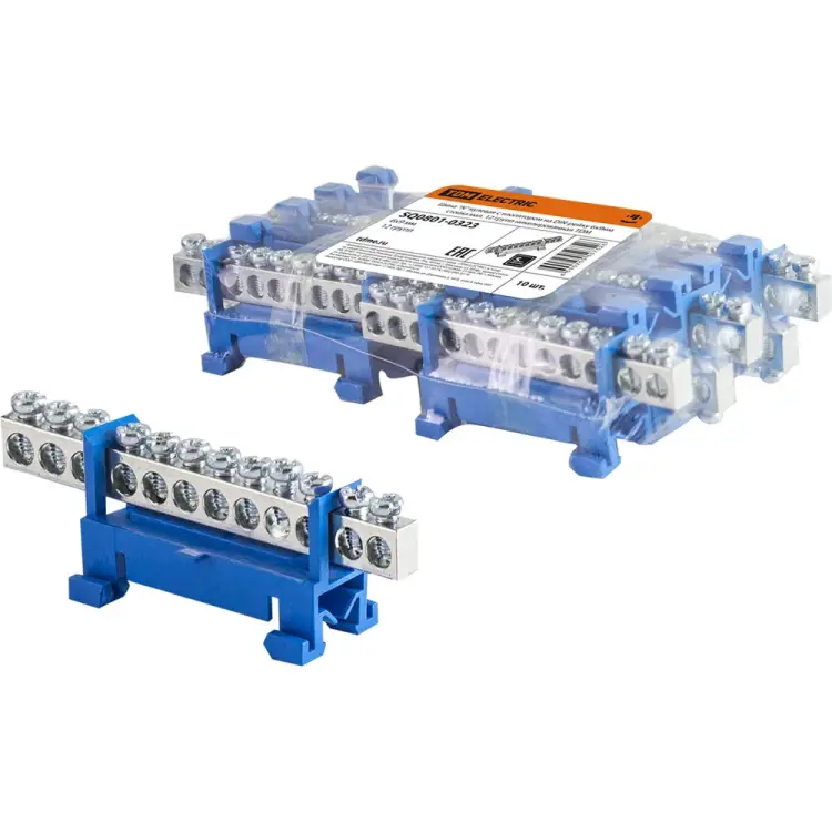 Никелированная шина n нулевая на DIN-рейку TDM ELECTRIC SQ0801-0323 Никелированная шина n нулевая на DIN-рейку TDM ELECTRIC SQ0801-0323