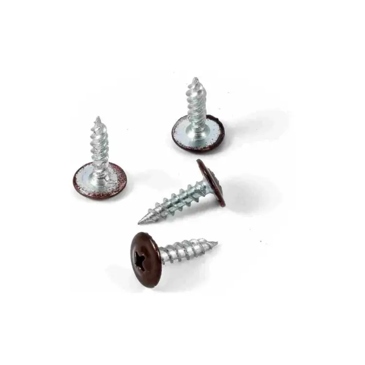 Крашеный саморез с пресс-шайбой КВАДРА 4.2x16 RAL 8017 1000 шт. 801716111000