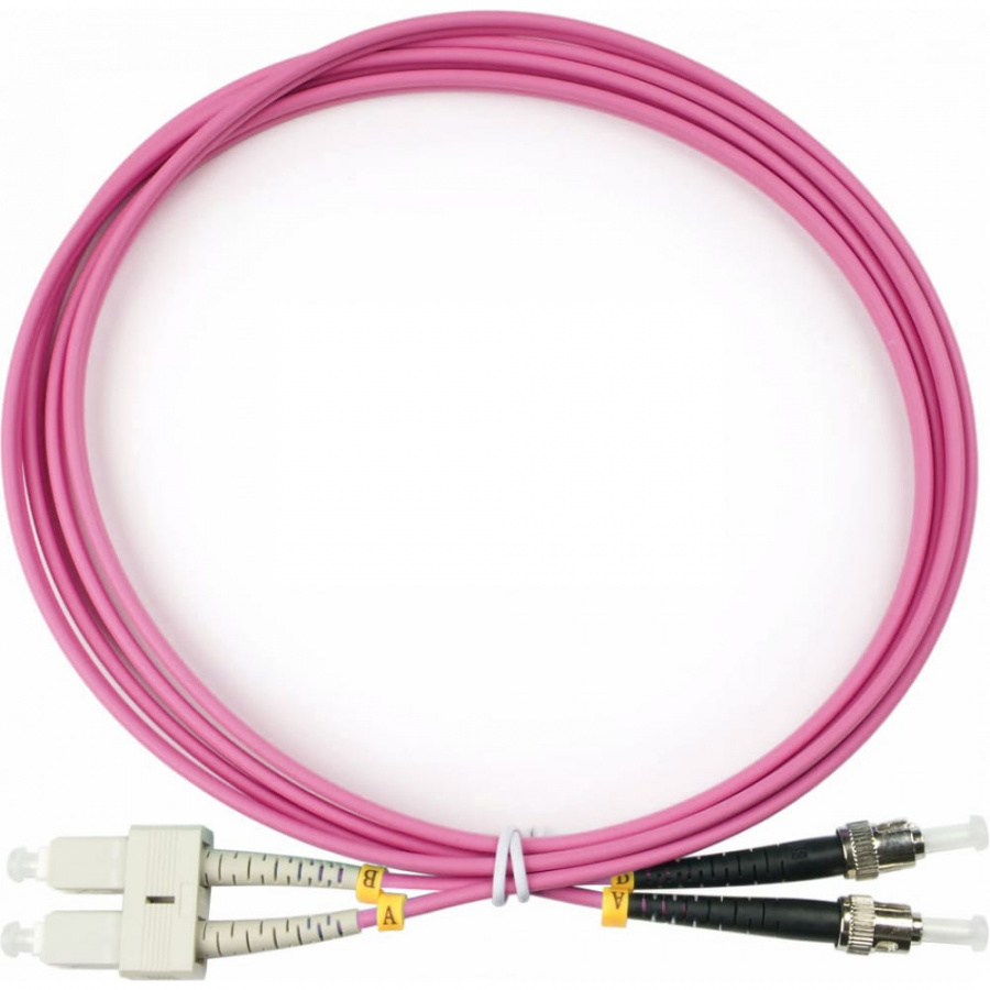 Дуплексный оптический патч-корд TopLan DPC-TOP-OM4-SC/P-ST/P-100