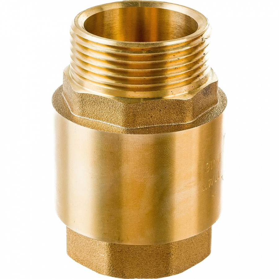 Пружинный муфтовый обратный клапан WWSYSTEM 1 1/4 " с металлическим затвором