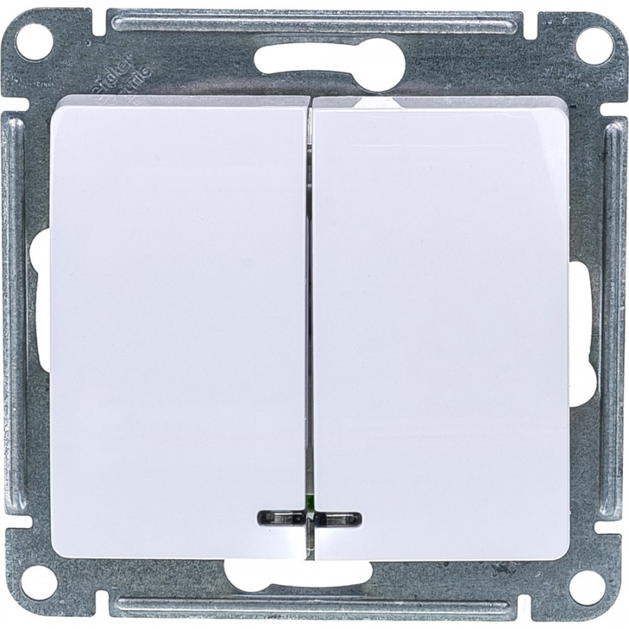 Двухклавишный механизм выключателя Schneider Electric Glossa