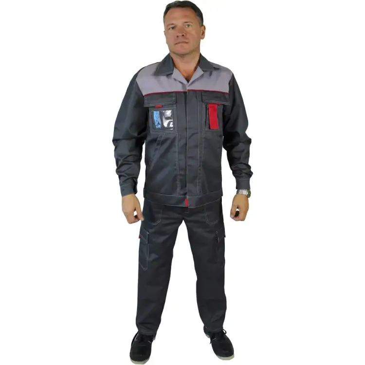 Рабочий мужской костюм Уралспецзащита Киржач л10-КБР киржач-сер-52-170 Рабочий мужской костюм Уралспецзащита Киржач л10-КБР киржач-сер-52-170
