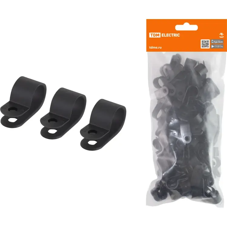 Крепежная нейлоновая скоба TDM ELECTRIC СКН-9 SQ0514-0213
