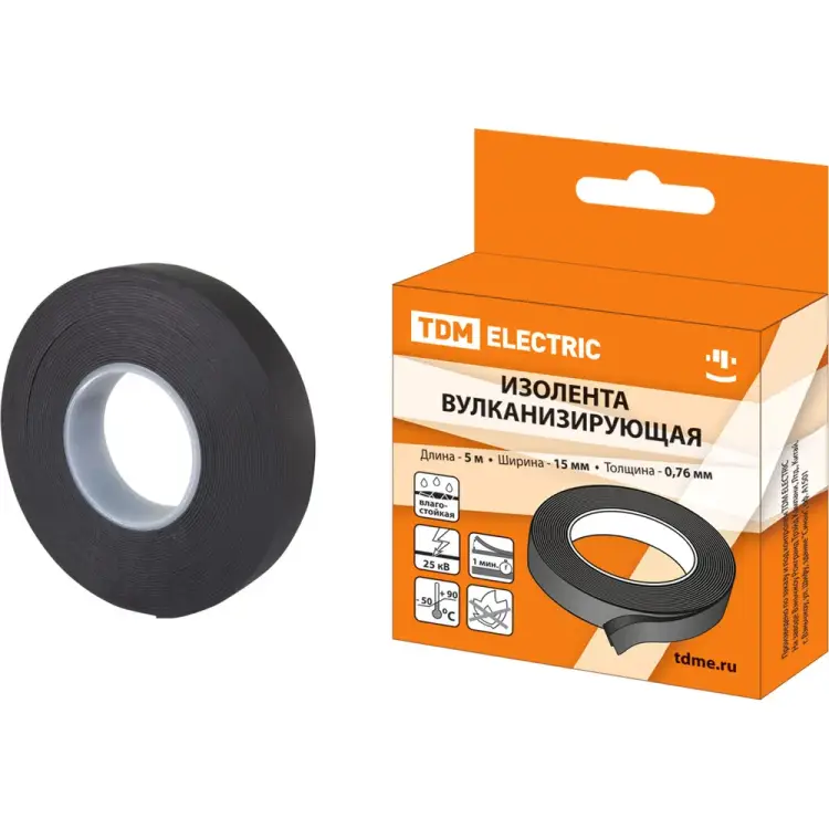 Вулканизирующая изолента TDM ELECTRIC SQ0526-0601