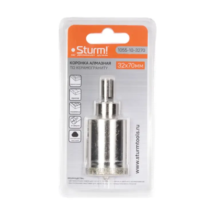 Алмазная коронка Sturm 1055-10-3270