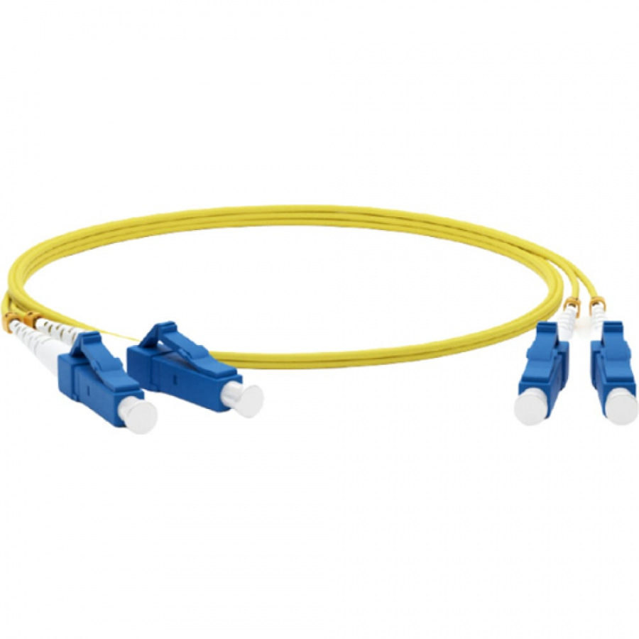 Волоконно-оптический шнур Hyperline FC-D2-9-LC/UR-LC/UR-H-50M-LSZH-YL