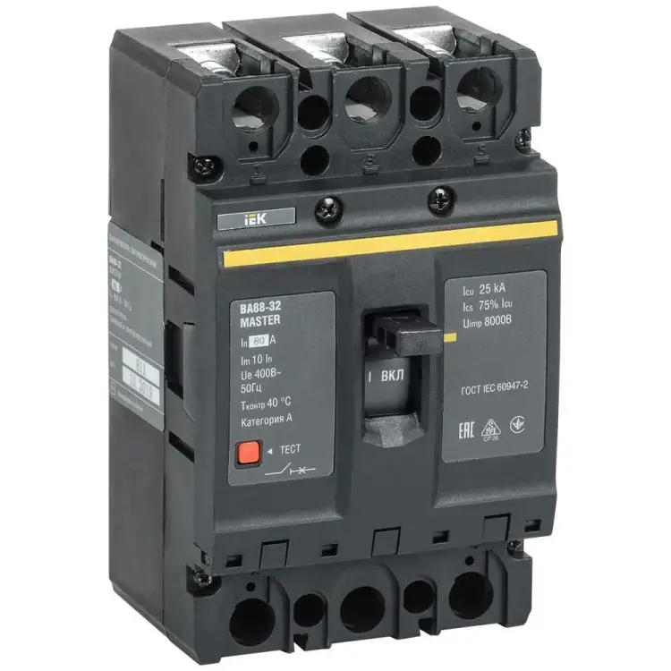 Автоматический выключатель IEK ВА88-32 MASTER SVA10-3-0080-02