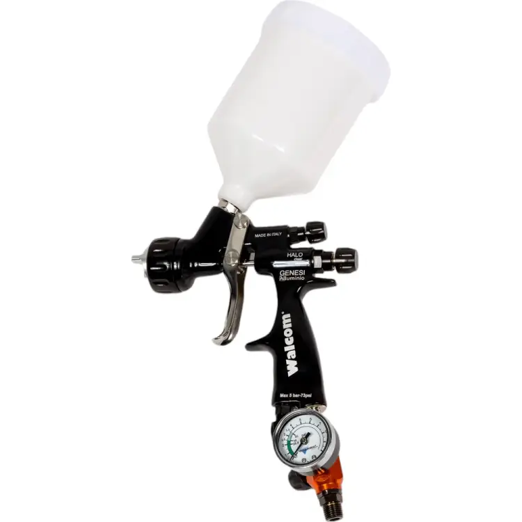 Краскопульт для финиш-окраски WALCOM GENESI ALLUMINIO HTE CLEAR MAORI 953019ACM